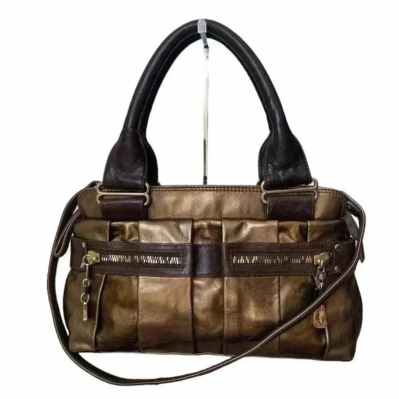 Authentic See by Chloe twoway day tripper med metallic shoulder leather handbag - Picture 1 of 12
